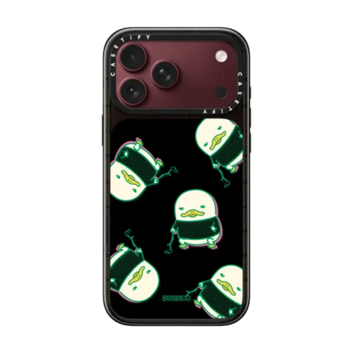 LONELY PATTERN DUCKOO | iPhone 18 Pro Max / Impact Case MagSafe Compatible - Glossy / Glossy Black | Image 1