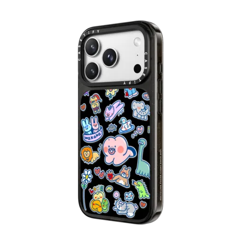 PiPi & Friends Case | iPhone 18 Pro Max / Impact Case MagSafe Compatible - Glossy / Glossy Black | Image 2