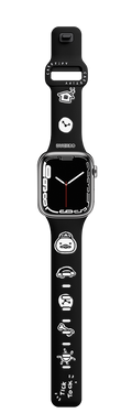 TICK-TOCK DUCKOO | Apple Watch Series 7-9 (45mm) / Impact Band / Black | Image 1