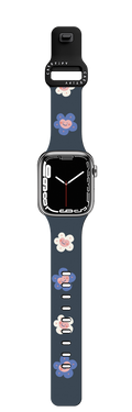Happi Flowers Watchband | Apple Watch Series 7-9 (45mm) / Impact Band / Black | Image 1