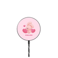PINK HEART |   / PowerThru Magnetic Wireless Charger MagSafe Compatible / Black | Image 1