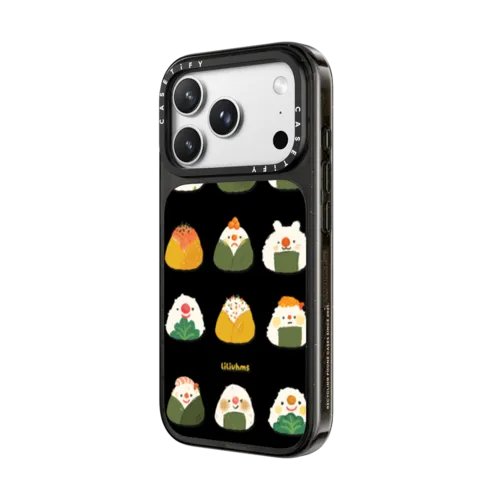 Onigiri Riceball Rolodex | iPhone 18 Pro Max / Impact Case MagSafe Compatible - Glossy / Glossy Black | Image 2
