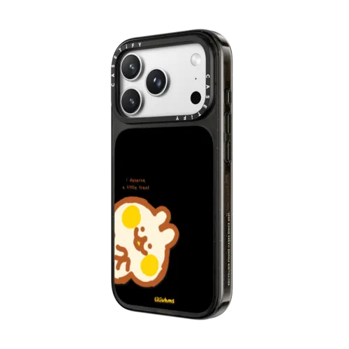 A Little Treat Bunny | iPhone 18 Pro Max / Impact Case MagSafe Compatible - Glossy / Glossy Black | Image 2