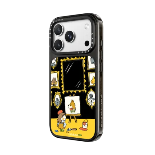 The Artist's Pet Portraits | iPhone 18 Pro Max / Impact Case MagSafe Compatible - Glossy / Glossy Black | Image 2