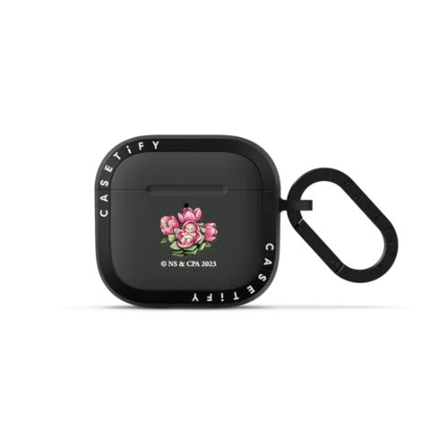 Boronia Babies | AirPods 4 & 5 / Earbuds Bounce Case / Charcoal | Image 1