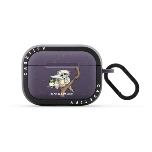 Gumnut Babies Mrs Kookaburra | AirPods Pro 2 / Earbuds Bounce Case / Matte Deep Purple | Image 1