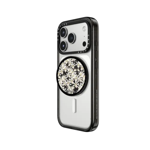 Flannel Flower Babies | Snappy Grip Stand / Snappy Grip Stand MagSafe Compatible / Black | Image 2