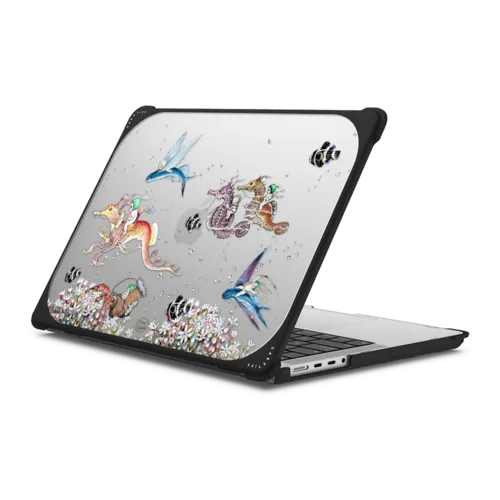 Sea Race | MacBook Pro 14-inch (M1 - M5) / MacBook Bounce Case / Black | Image 1