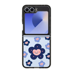 Happi Flowers Case | Galaxy Z Flip6 / Impact Case / Black | Image 1