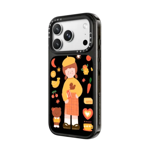 Yellow KWONI | iPhone 18 Pro Max / Impact Case MagSafe Compatible - Glossy / Glossy Black | Image 2