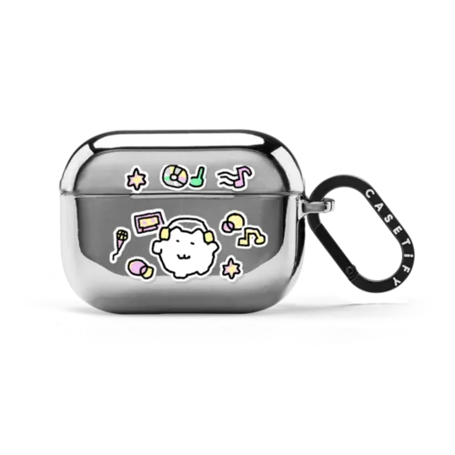 Dance! Dance! | AirPods Pro 2 / Earbuds Mirror Case / Silver | Image 1