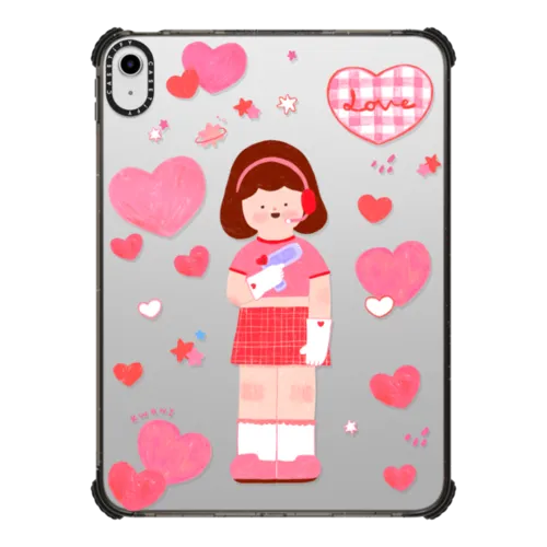 Pink KWONI | iPad 10.9-inch (10th gen) / iPad Impact Case / Black | Image 1