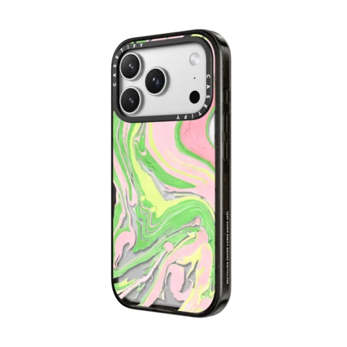 PINK & GREEN SHOULD ALWAYS BE SEEN | iPhone 17 Pro Max / Impact Case MagSafe Compatible / Black | Image 2