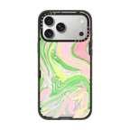 PINK & GREEN SHOULD ALWAYS BE SEEN | iPhone 17 Pro Max / Impact Case MagSafe Compatible / Black | Image 1