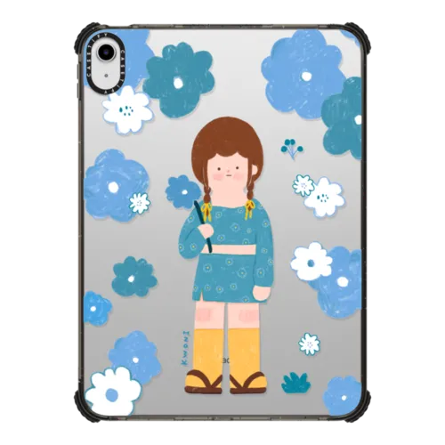 Sky blue KWONI | iPad 10.9-inch (10th gen) / iPad Impact Case / Black | Image 1