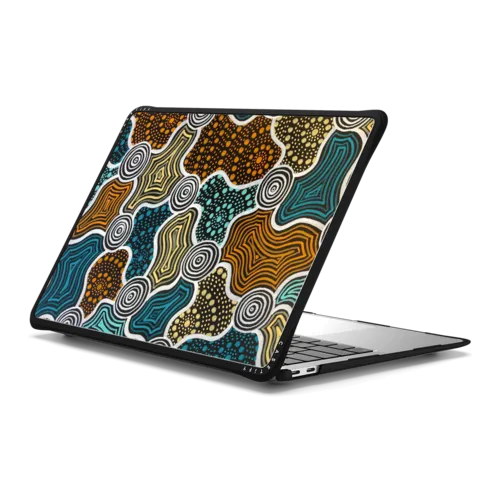 "Travelling" | MacBook Air 13-inch (M1 / Intel) / MacBook Impact Case / Black | Image 1