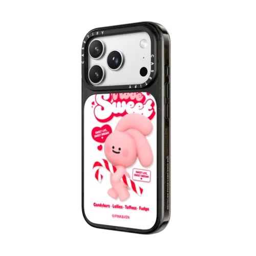 PINK SWEET | iPhone 18 Pro Max / Impact Case MagSafe Compatible - Glossy / Glossy Black | Image 2