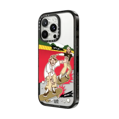 Skateboarding Youth | iPhone 16 Pro Max / Impact Case MagSafe Compatible / Black | Image 2