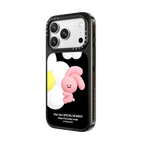 PINK FLOWER | iPhone 18 Pro Max / Impact Case MagSafe Compatible - Glossy / Glossy Black | Image 2