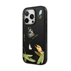 May Gibbs Butterflies | iPhone 16 Pro Max / Impact Case MagSafe Compatible / Matte Black | Image 2