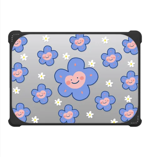 Happi Flowers MacBook Case | MacBook Pro 14-inch (M1 - M5) / MacBook Bounce Case / Black | Image 2