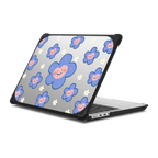 Happi Flowers MacBook Case | MacBook Pro 14-inch (M1 - M5) / MacBook Bounce Case / Black | Image 1