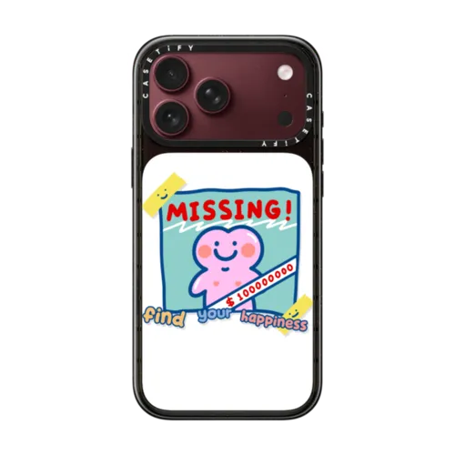 Find Your Happiness Case | iPhone 18 Pro Max / Impact Case MagSafe Compatible - Glossy / Glossy Black | Image 1