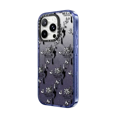 WooLeeX LOGO | iPhone 16 Pro Max / Impact Case MagSafe Compatible / Glitter Indigo | Image 2