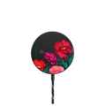 Poppies |   / PowerThru Magnetic Wireless Charger MagSafe Compatible / Black | Image 1