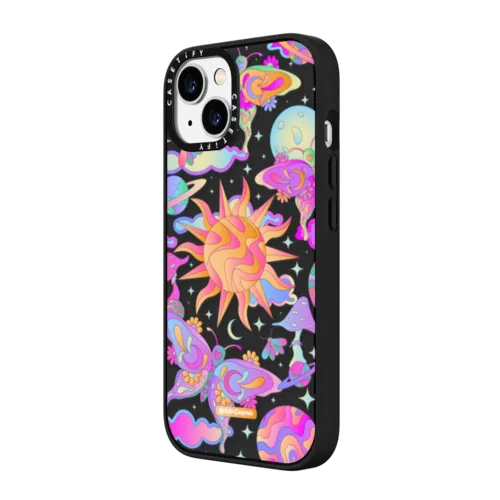 Space Garden | iPhone 15 / Impact Case MagSafe Compatible / Matte Black | Image 2