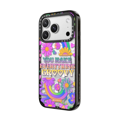 Make Everything Groovy | iPhone 17 Pro Max / Impact Case MagSafe Compatible / Black | Image 2