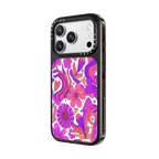 Groovy Floral | iPhone 18 Pro Max / Impact Case MagSafe Compatible - Glossy / Glossy Black | Image 2