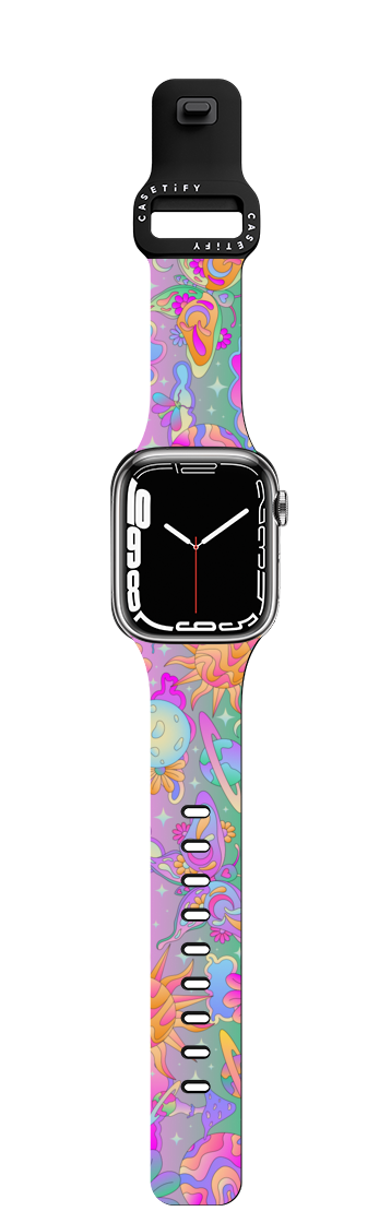 Space Garden | Apple Watch Series 7-9 (45mm) / Impact Band / Black | Image 1