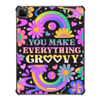 Make Everything Groovy | iPad Pro 12.9-inch (5th/6th gen) / iPad Impact Case / Black | Image 1