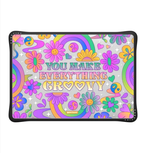 Make Everything Groovy | MacBook Air 13-inch (M1 / Intel) / MacBook Impact Case / Black | Image 2