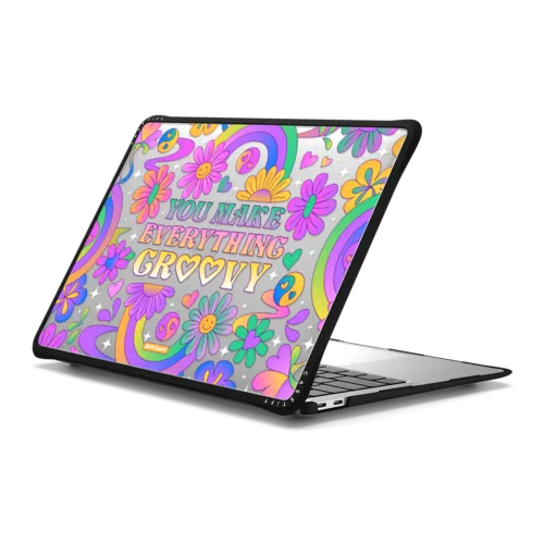 Make Everything Groovy | MacBook Air 13-inch (M1 / Intel) / MacBook Impact Case / Black | Image 1