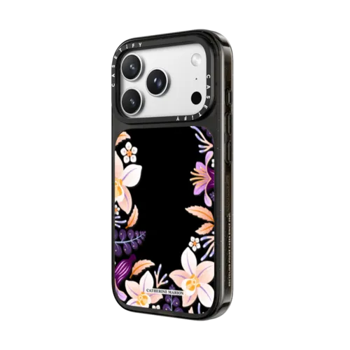 Flower Halo | iPhone 18 Pro Max / Impact Case MagSafe Compatible - Glossy / Glossy Black | Image 2