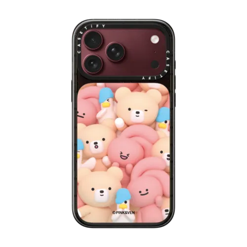 PINK & VEN & HIPPY | iPhone 18 Pro Max / Impact Case MagSafe Compatible - Glossy / Glossy Black | Image 1
