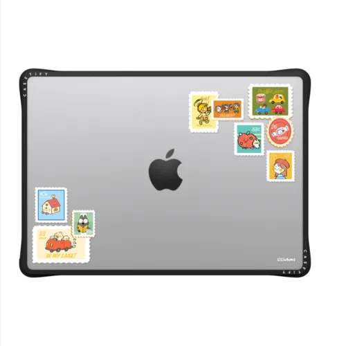 Particular Postage Party | MacBook Pro 14-inch (M1 - M5) / MacBook Impact Case / Black | Image 2