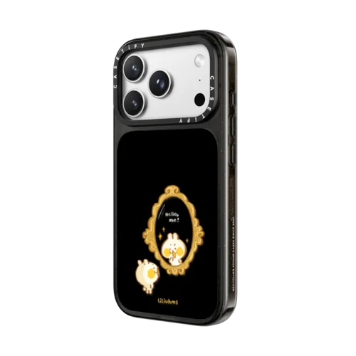 Bun's Mirror Mirror | iPhone 18 Pro Max / Impact Case MagSafe Compatible - Glossy / Glossy Black | Image 2