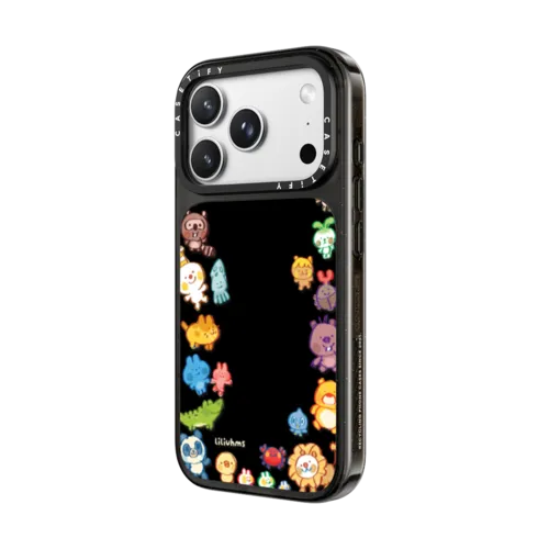Goofy Gathering of Animals | iPhone 18 Pro Max / Impact Case MagSafe Compatible - Glossy / Glossy Black | Image 2