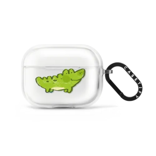 Smile Smile Crocodile Airpod Case | AirPods Pro 2 / Earbuds Impact Case / Frost | Image 1