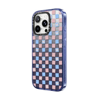 Checkered Butterflies | iPhone 16 Pro Max / Impact Case MagSafe Compatible / Glitter Indigo | Image 2