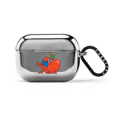 APPLE NERD | AirPods Pro 2 / Earbuds Mirror Case / Silver | Image 1