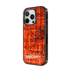RM Orange Grid | iPhone 16 Pro Max / Impact Case / Black | Image 2