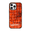RM Orange Grid | iPhone 16 Pro Max / Impact Case / Black | Image 1