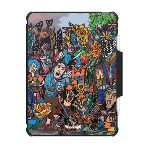 WLX Comics-Mens iPad | iPad Pro 11-inch (3rd/4th gen) / iPad Impact Folio Case / Black | Image 1