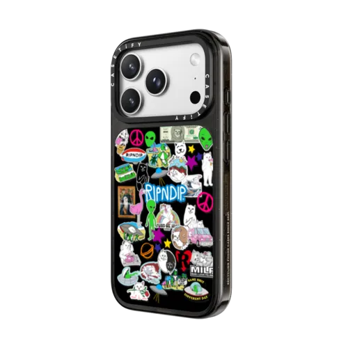RIPNDIP Sticker Mania Case | iPhone 18 Pro Max / Impact Case MagSafe Compatible - Glossy / Glossy Black | Image 2