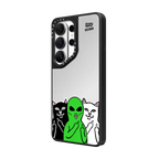Whole Gang Case | Galaxy S26 Ultra / Mirror Magnetic Case / Silver on Black | Image 2