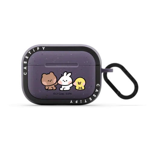 bnini conini and selini Sticker AirPods Case | AirPods Pro 2 / Earbuds Bounce Case / Matte Deep Purple | Image 1